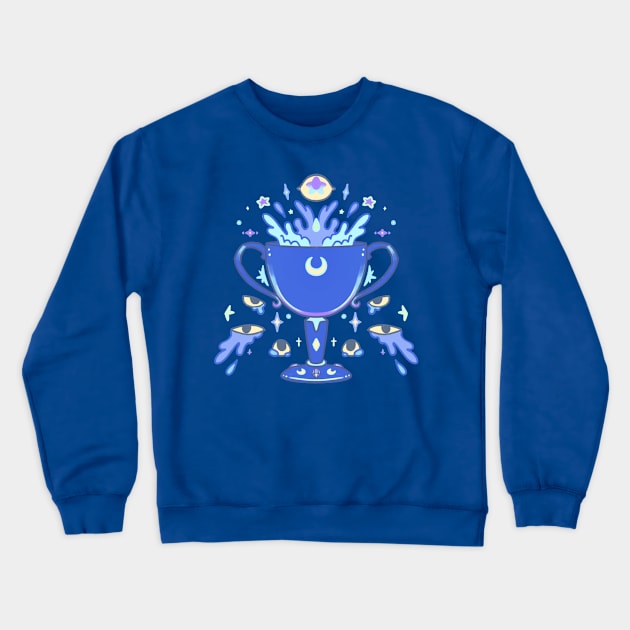 Be Not Afraid: Cosmic Chalice Crewneck Sweatshirt by phogar